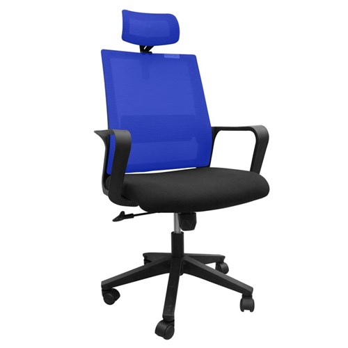 Office Chair Modern Mesh High D6339A_BLU - Theodist