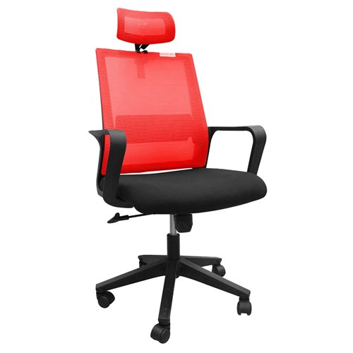 Office Chair Modern Mesh High D6339A_RED - Theodist
