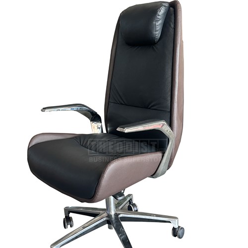 Executive Chair D8529A High Back Brown_2 - Theodist