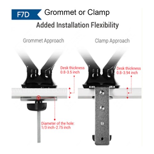 Monitor Arm DLB851 Single Pro Black Screen Size: 17-36in_9 - Theodist