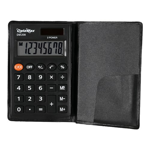 DataMax DM208 Pocket Calculator 8 Digit 2 Power_2 - Theodist