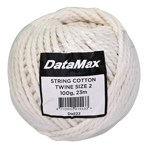 DataMax DM222 String Cotton Twine Size 2 100g, 23m - Theodist