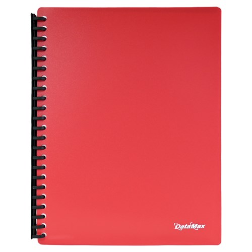 DataMax DM23A4 Display Book A4 Refillable 20 Pockets/ 40 Pages Clear_RED - Theodist