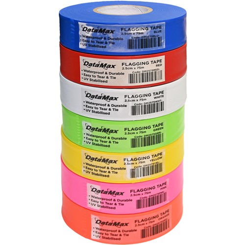 DataMax DM2575 Flagging Tape Coloured 2.5cmx75mm - Theodist