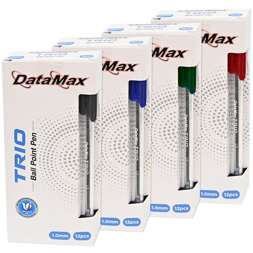 DataMax Trio Ballpoint Pen Medium 1.0mm 12 Pack - Theodist