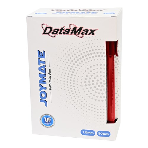 DataMax Joymate Ballpoint Pen 1.0mm, Red, 50 Pack - Theodist