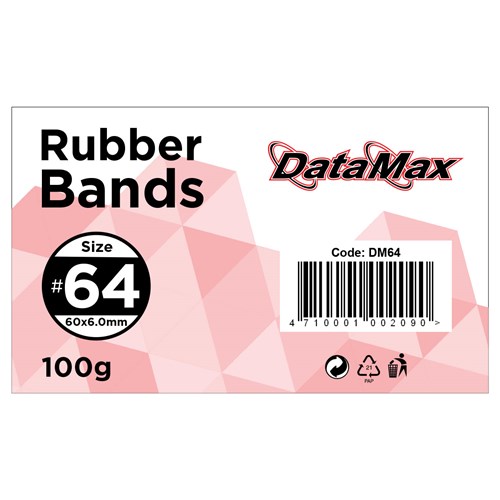 DataMax DM64 No.64 Rubber Bands 60x6.0mm 100g_1 - Theodist