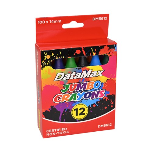 DataMax DM6612 Jumbo Crayons 12 Pack - Theodist