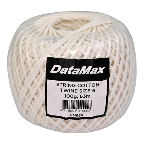 DataMax DM666 String Cotton Twine Size 6 100g, 63m - Theodist