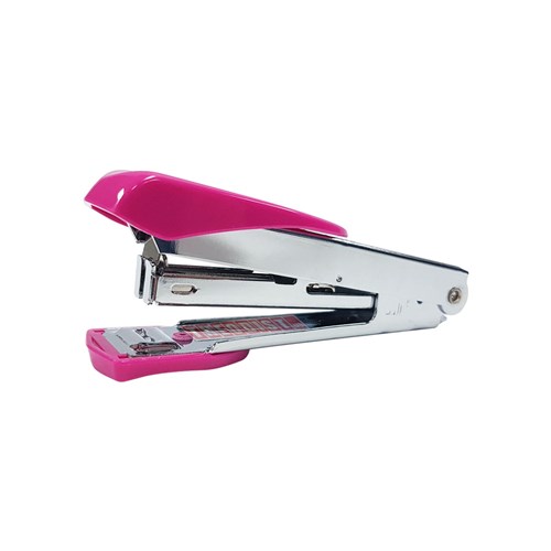 Deli 0260 Stapler No.10 with Staple Remover, Pink - Theodist