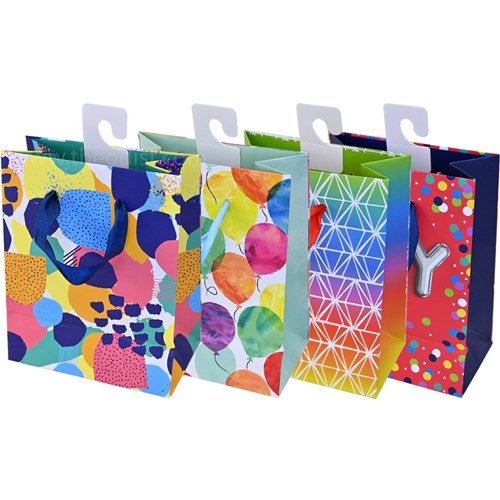 Artwrap E6938 Paper Gift Bag Assorted Small 110x62x137mm - Theodist