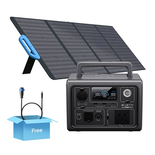 Bluetti Solar Power Station Kit EB3A + SPV120 + Cable3 - Theodist