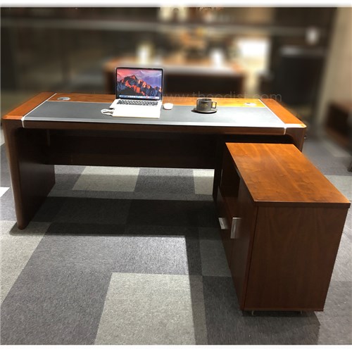 Office Desk ELYUD18 Elyu Series with Side Return 1800Wx750Dx760H Side: 1180Wx400Dx585H_2 - Theodist