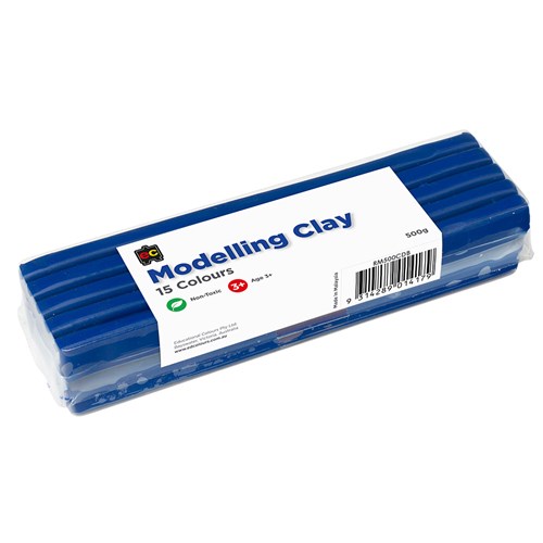 Educational ERM500 Colours Modelling Clay 500g_DBlue - Theodist