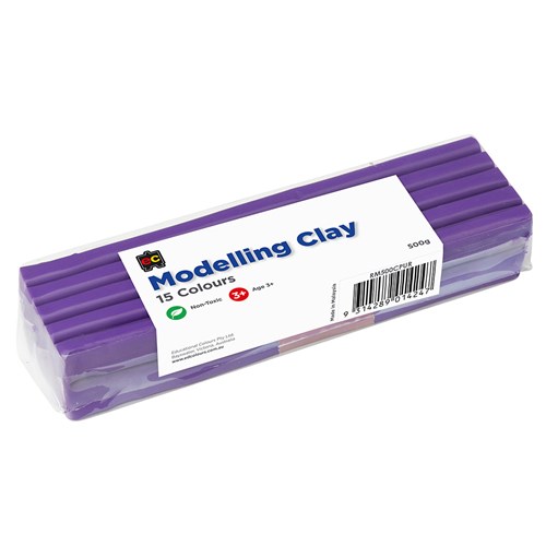 Educational ERM500 Colours Modelling Clay 500g_Purple - Theodist