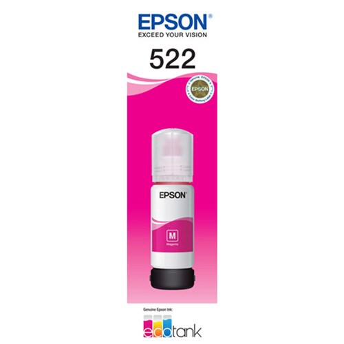 Epson T522 Magenta Ink in Bottle for ET-2810 C13T00M392 - Theodist