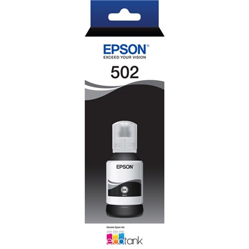 Epson T502 Black Ink in Bottle for ET-2850 C13T03K192 - Theodist