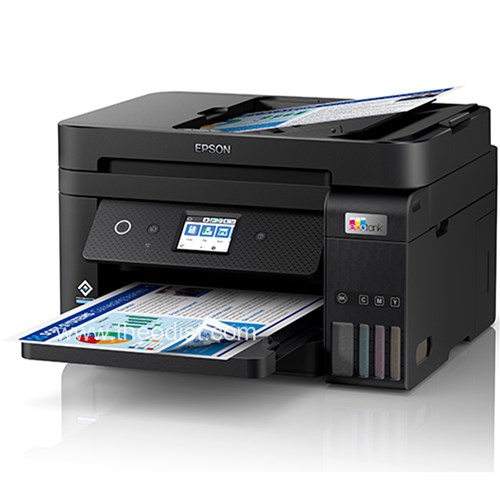 Epson ET4850 Multifunction EcoTank Printer A4 Print Copy Scan Adx Fax Ether C11CJ60501 - Theodist