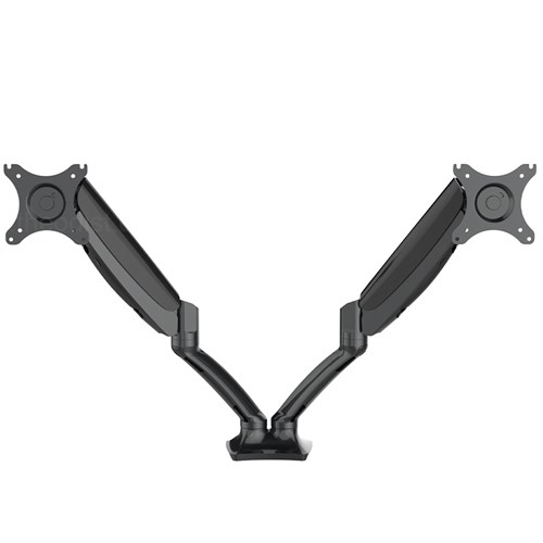 Monitor Arm F7D Dual Basic Black 2-9Kg Clamp/Grommet - Theodist