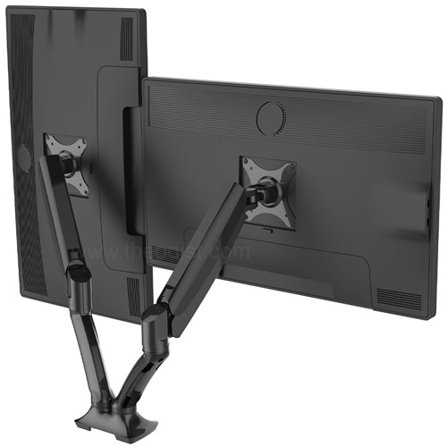 Monitor Arm F7D Dual Basic Black 2-9Kg Clamp/Grommet_5 - Theodist