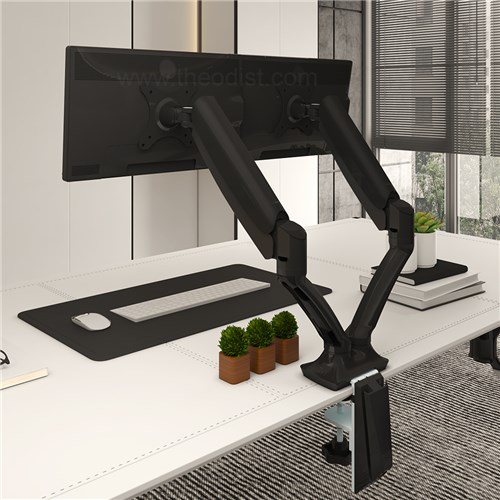 Monitor Arm F7D Dual Basic Black 2-9Kg Clamp/Grommet_6 - Theodist