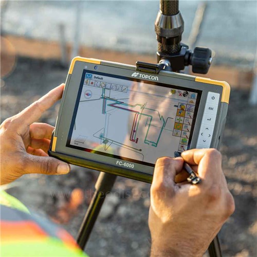 Topcon Data Recorder 7" Geo Cell with Cradle_2 - Theodist