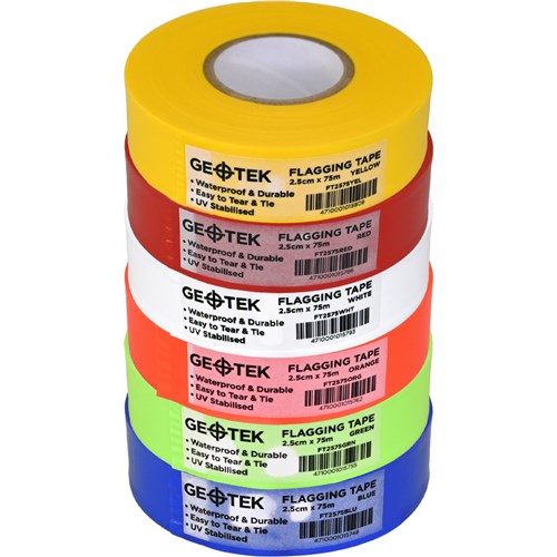 Geotek FT2575 Flagging Tape 2.5cmx75m - Theodist