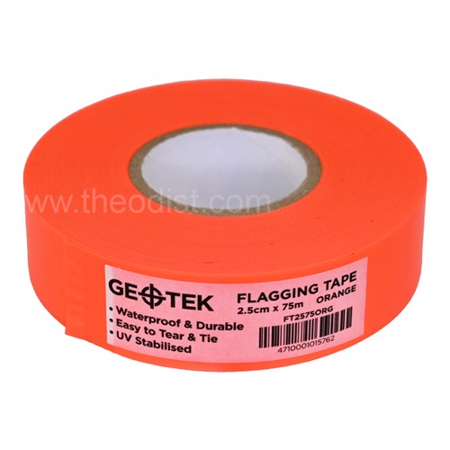 Geotek FT2575 Flagging Tape 2.5cmx75m_ORG - Theodist