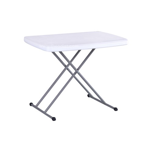 Folding Plastic Table HAT76 Rectangle 765x495x340-710mm - Theodist