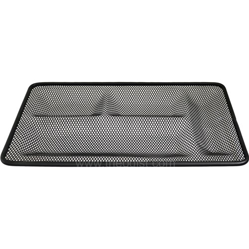 Italplast I349 Mesh Desk Drawer Tidy Tray Black 315x180x20mm - Theodist