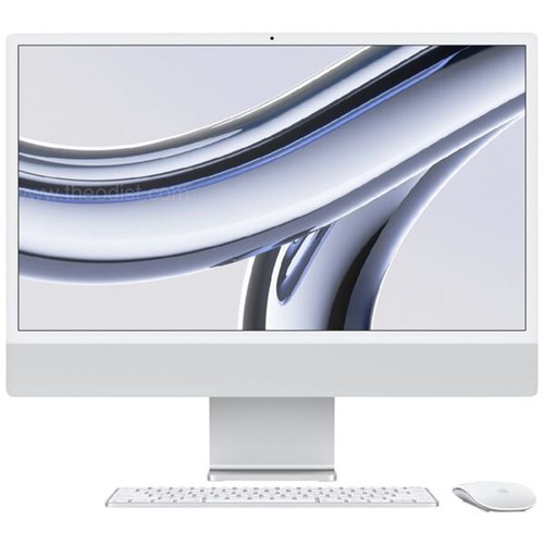 Apple iMac 24" Desktop M3 8-Core CPU 10-Core GPU 512GB SSD Silver MQRK3X/A - Theodist