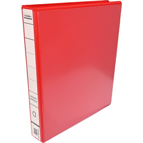 DataMax INS252 Insert Binder 25mm Spine 2 Ring_RED - Theodist