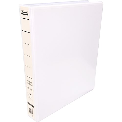 DataMax INS252 Insert Binder 25mm Spine 2 Ring_WHT - Theodist