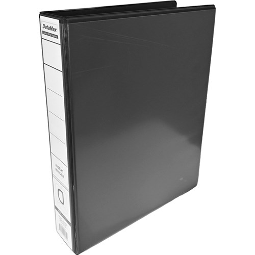 DataMax INS402 Insert Binder 40mm Spine 2 Ring_BLK - Theodist