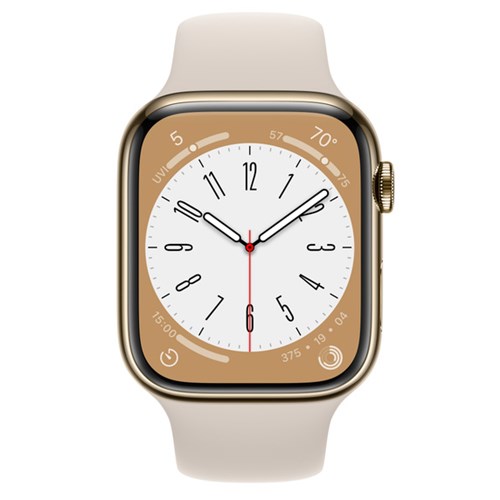 Apple Watch Series 8 45mm Gold Stainless Steel Case GPS + Cellular_1 - Theodist