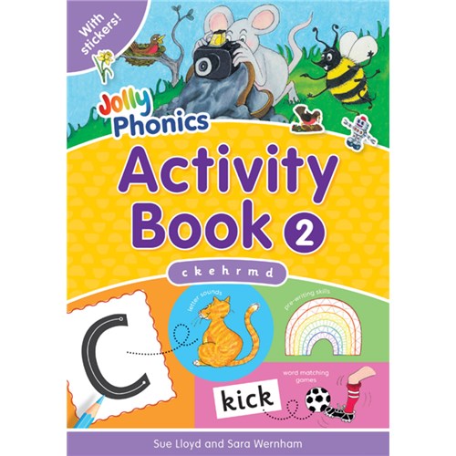 Jolly Phonics Activity Book 2 - c k e h r m d - Theodist