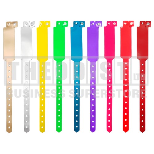 DataMax L52060 Wristband Vinyl 10 Pack Assorted Colours - Theodist