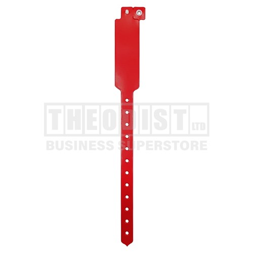 DataMax L52060 Wristband Vinyl 10 Pack Assorted Colours_RED - Theodist