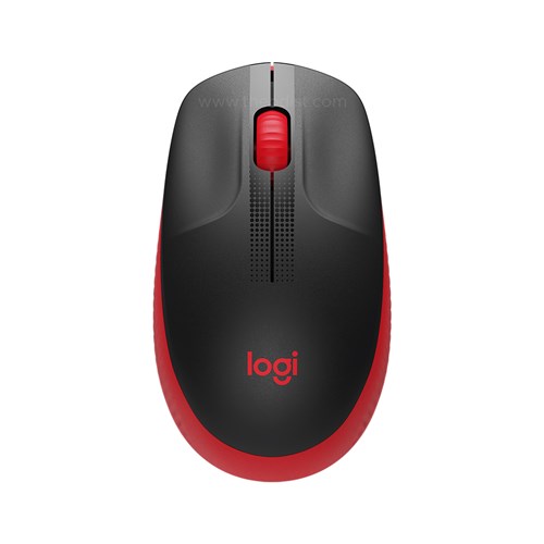 Logitech M190 Full-Size Wireless Mouse_Red - Theodist