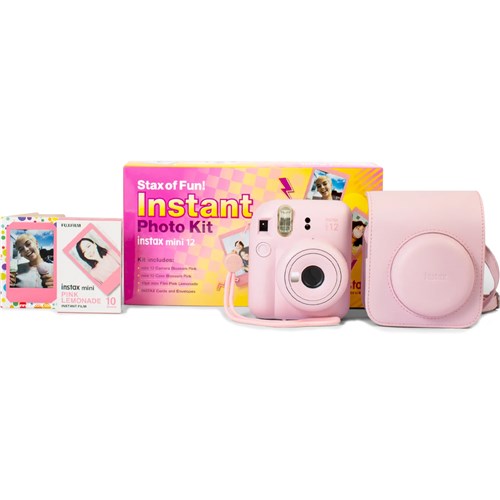 Fuji Instax Mini 12 Camera F-Bundle_PNK - Theodist