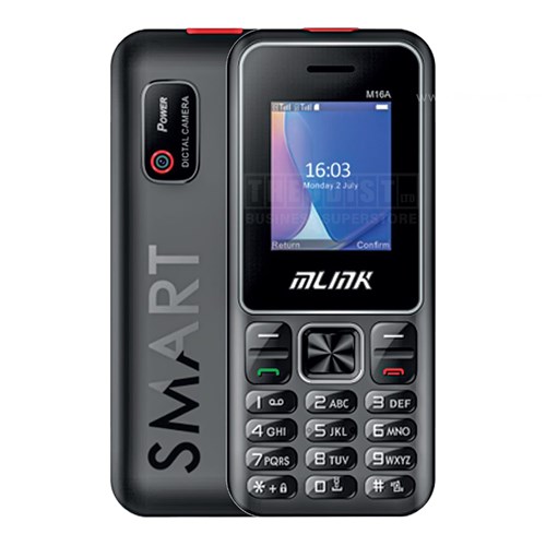 MLink M16A Mobile Phone 3G Dual Sim Black - Theodist