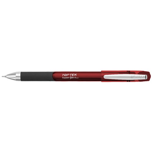 Unimax Top Tek Fusion Gel Ink Pen 0.7mm_RED - Theodist