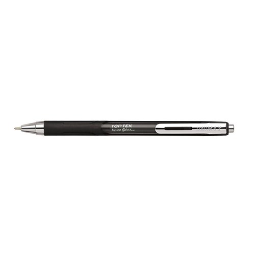 Unimax Top Tek Fusion RT Gel Rollerball Retractable Pen 0.7mm_BLK - Theodist