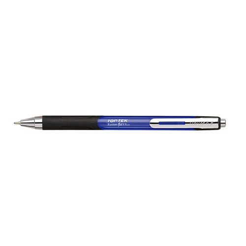 Unimax Top Tek Fusion RT Gel Rollerball Retractable Pen 0.7mm_BLU - Theodist