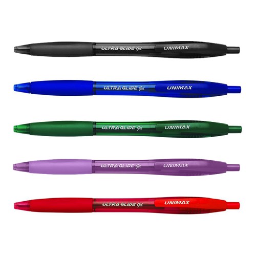 Unimax Ultra Glide Gel Retractable Pen 0.7mm - Theodist