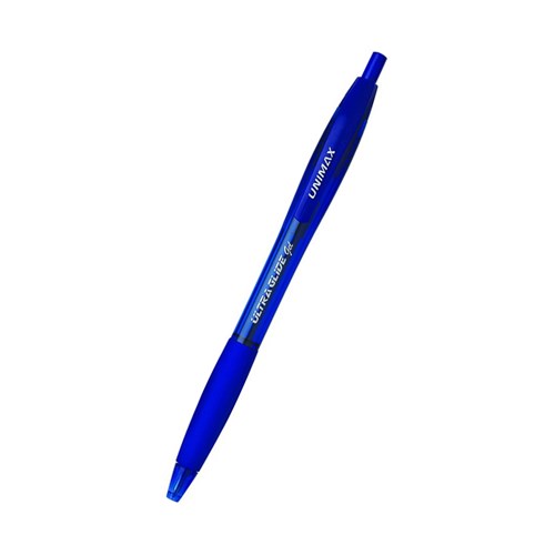 Unimax Ultra Glide Gel Retractable Pen 0.7mm_BLU - Theodist