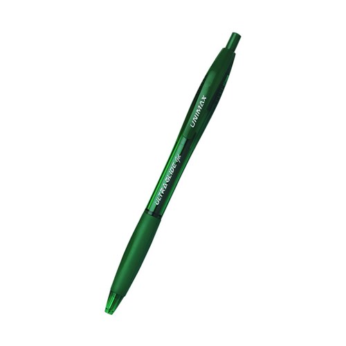 Unimax Ultra Glide Gel Retractable Pen 0.7mm_GRN - Theodist