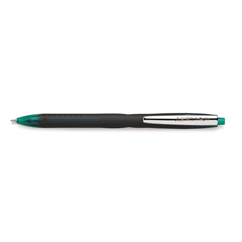 Unimax Aerogrip Retractable Ballpoint Pen Fine 0.7mm_GRN - Theodist