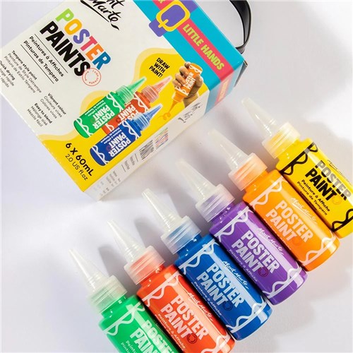 Mont Marte MPST6001 Poster Paints 6x60mL_2 - Theodist