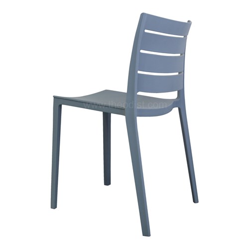 Plastic Chair Outdoor Dining MS26PP 420x510x450/780mm_BLU2 - Theodist